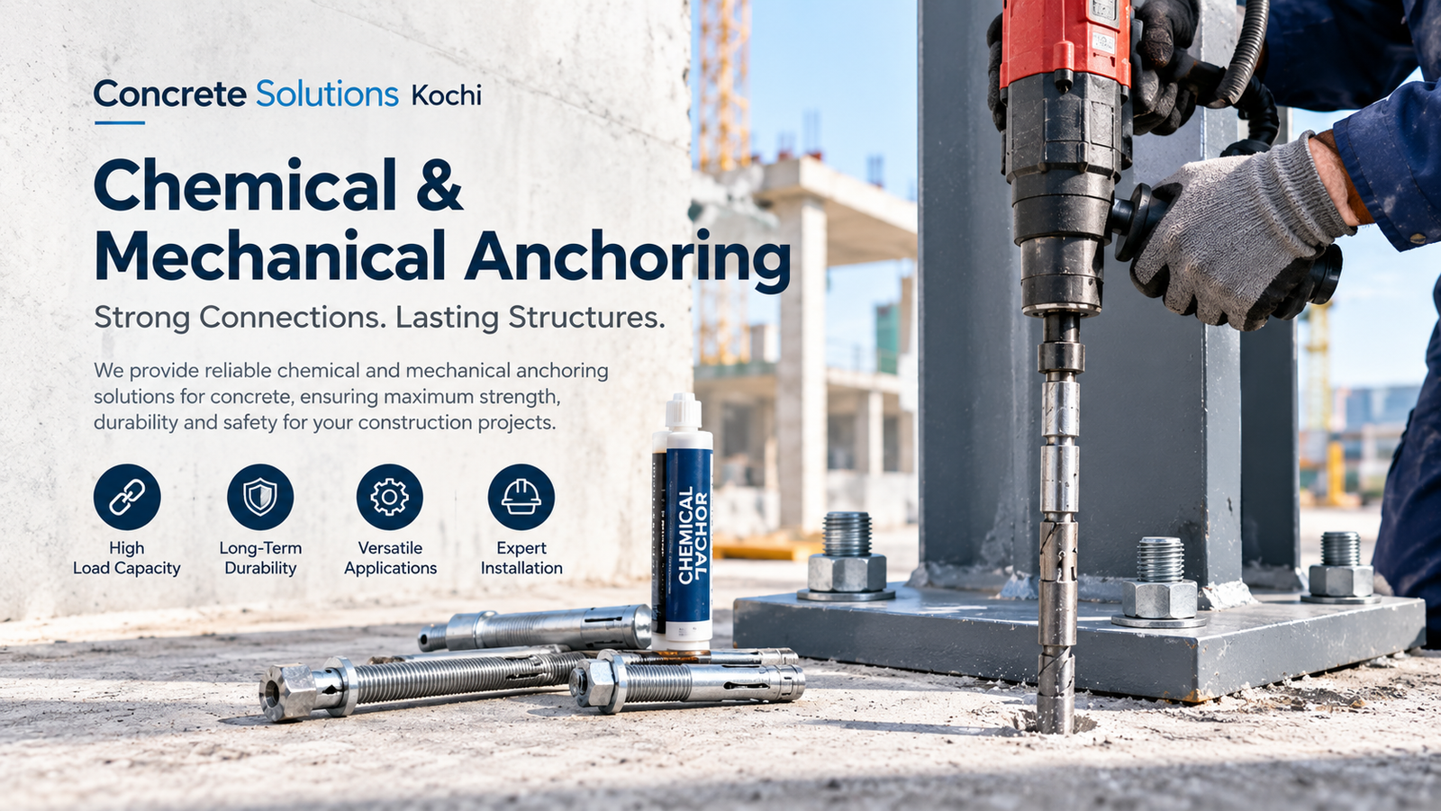 Chemical and mechanical anchoring